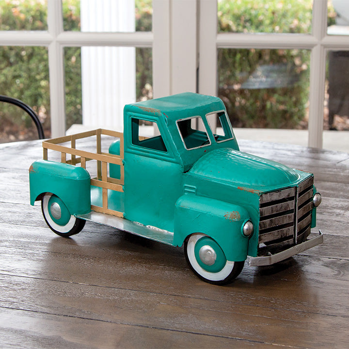 Grinch Green Farm Truck Christmas Small Truck Decor Vintage Green Pickup  Truck