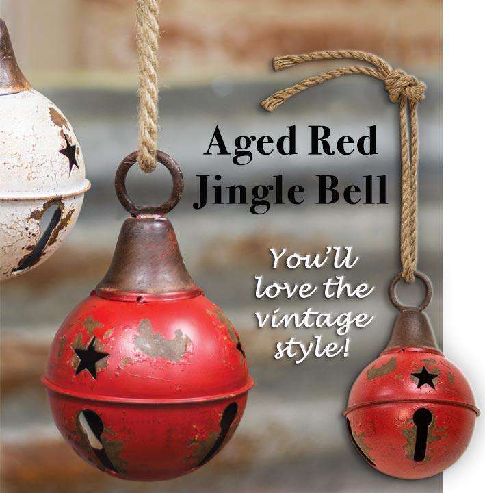 6/Set, Red Bead & Jingle Bell Ornaments – The Fox Decor