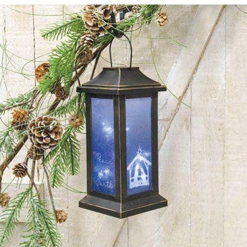 Battery Operated Brushed Finish Trio Lantern 2 Asstd.