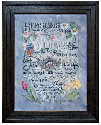 Buy Spring Words Framed Print Online The Fox D cor The Fox Decor