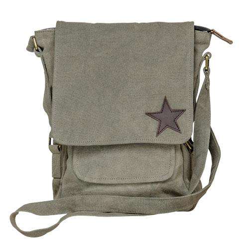 Star Crossbody Canvas Bag