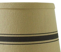 Grain Sack Stripe Oat - Black Lampshade 0D164011