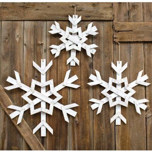 Wooden Jumbo Snowflake 16 - The Fox Decor