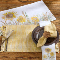 Basketweave Placemats - Goldenrod Set of 6 Park Designs