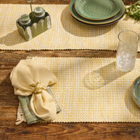 Basketweave Napkin - Goldenrod Set of 6 Park Designs