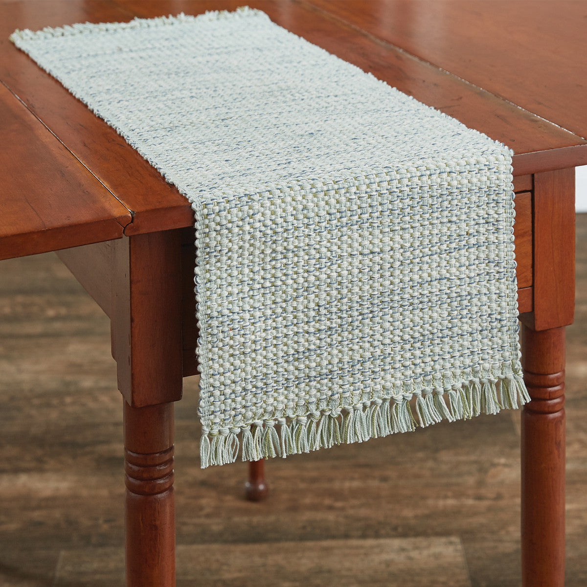 Basketweave Table Runner - 36"L - Barely Blue | Park Designs