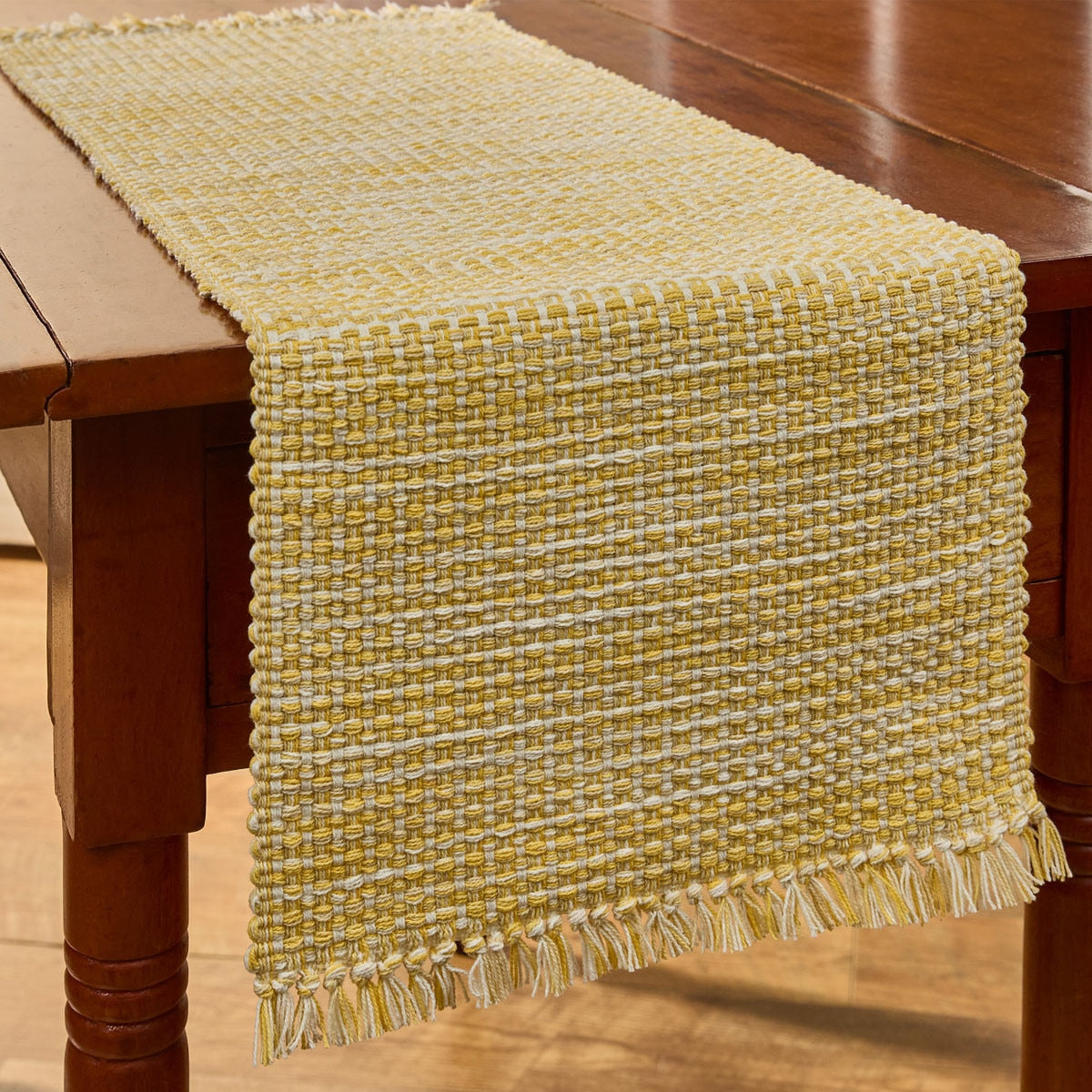 Basketweave Table Runner 36" L - Goldenrod Park Designs