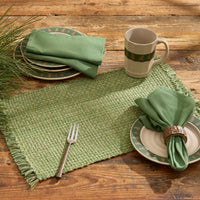 Tweed Napkin - Loden Green Set of 6 Park Designs