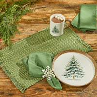 Tweed Napkin - Loden Green Set of 6 Park Designs