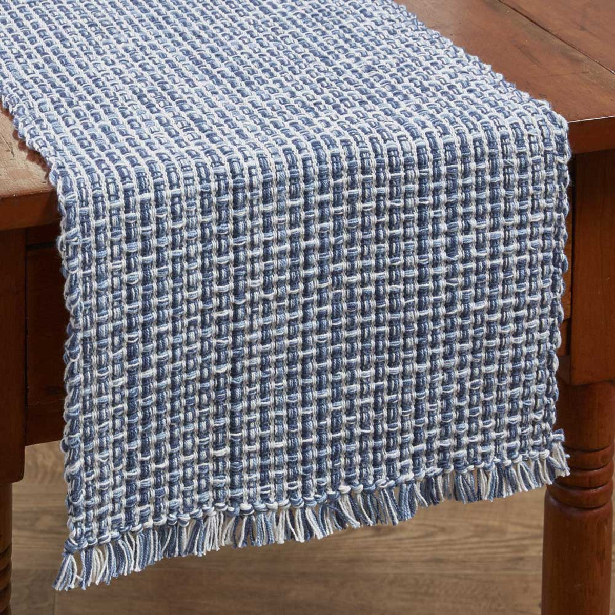 Tweed Table Runner - 36"L - Denim | Park Designs - The Fox Decor