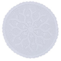 Kadia Round Lace Placemat - White set of 4 Park Designs - The Fox Decor