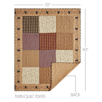 Thumbnail for Pip Vinestar Twin Quilt 70Wx90L - The Fox Decor