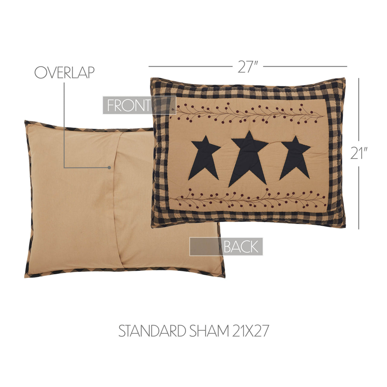 Pip Vinestar Standard Sham 21x27 - The Fox Decor