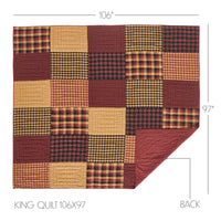 Thumbnail for Connell King Quilt 106Wx97L - The Fox Decor