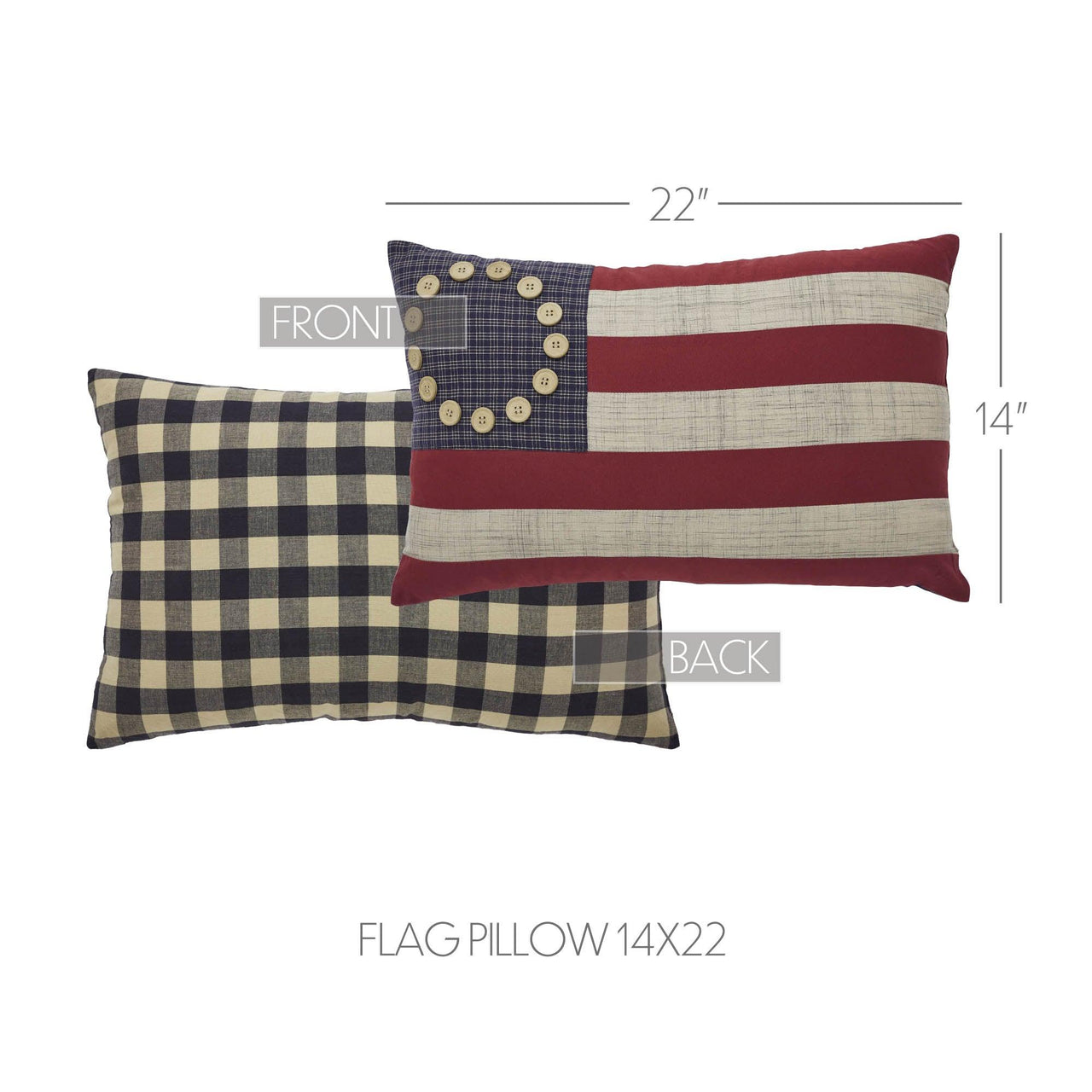 My Country Flag Pillow 14x22 VHC Brands - The Fox Decor