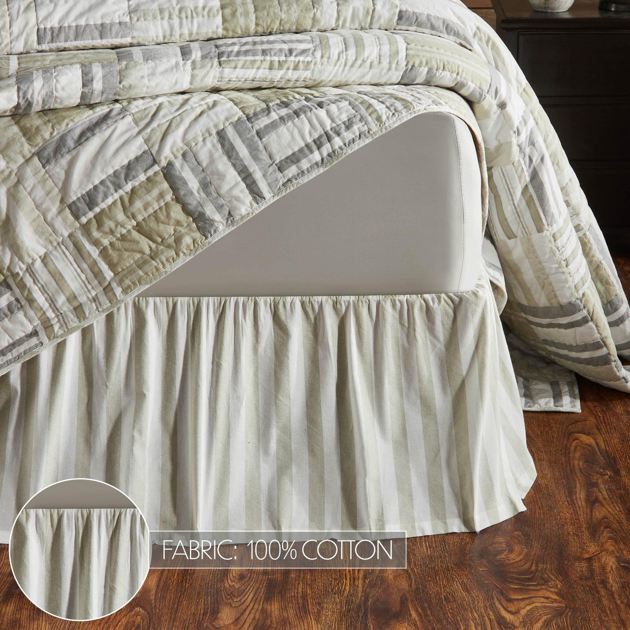 Finders Keepers Ruffled Queen Bed Skirt 60x80x16 - The Fox Decor