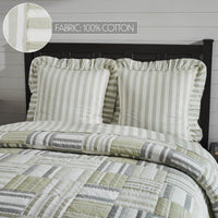 Finders Keepers Ruffled Fabric Euro Sham 26x26 - The Fox Decor