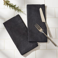 Elements Napkins - Black Set of 6 Park Designs - The Fox Decor
