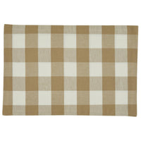 Wicklow Check Backed Placemat - Natural - The Fox Decor