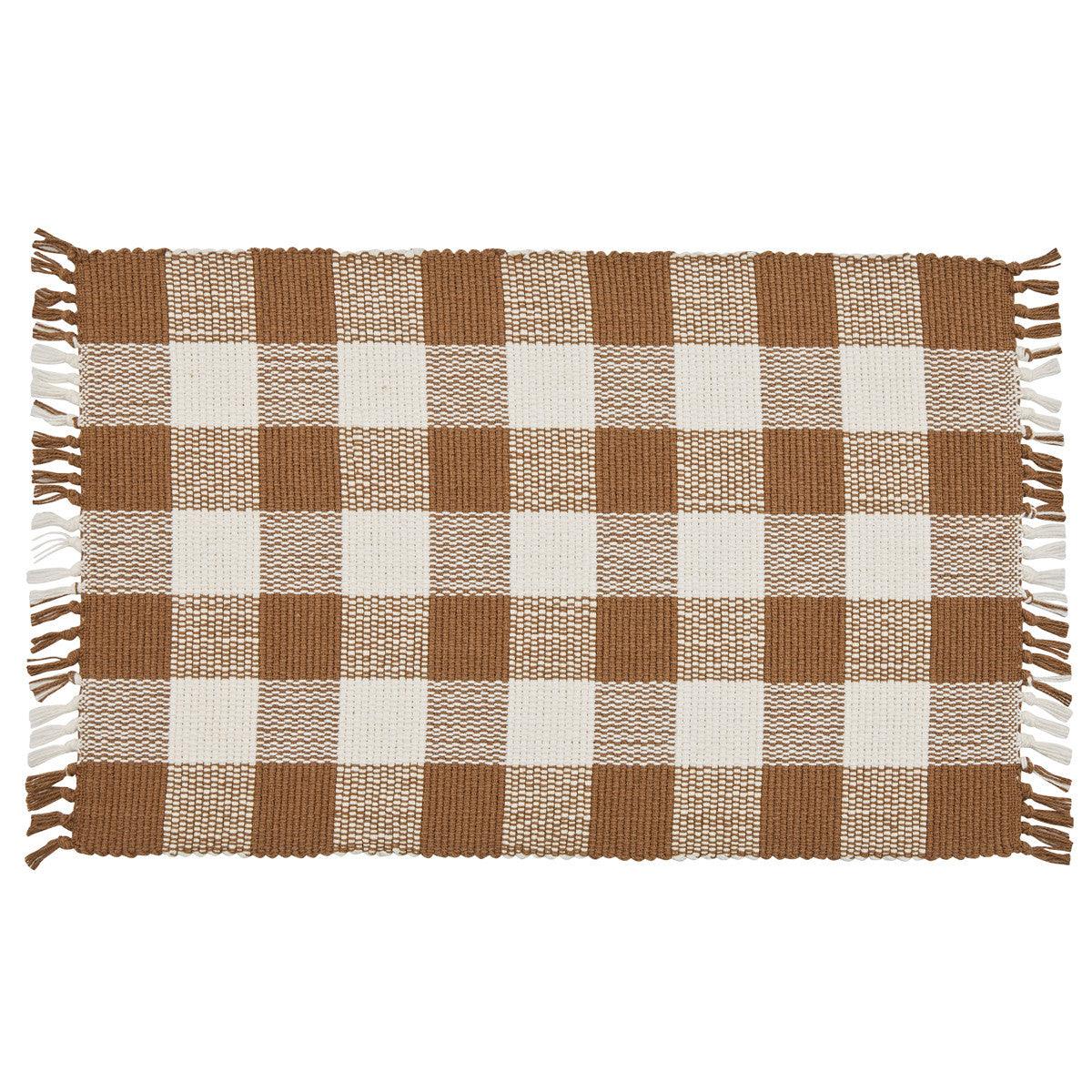 Wicklow Check Brown & Cream Placemats - Set of 12 Park Designs - The Fox Decor