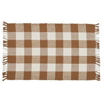 Thumbnail for Wicklow Check Brown & Cream Placemats - Set of 12 Park Designs - The Fox Decor