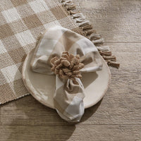 Wicklow Check Napkin - Natural - The Fox Decor