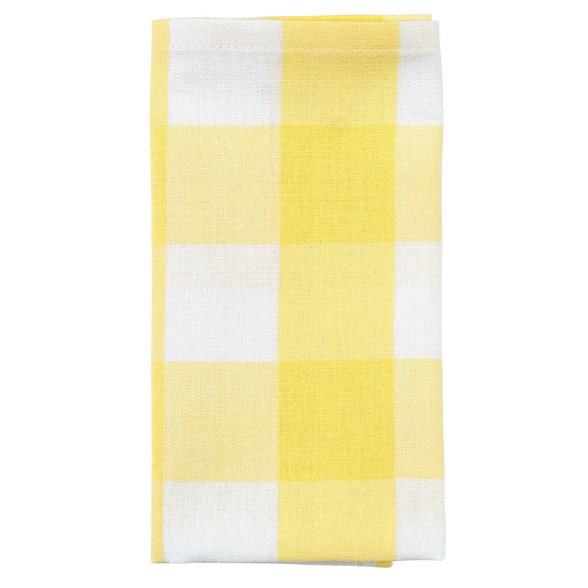 Wicklow Check Yellow Napkins - Set of 6 Park Designs - The Fox Decor