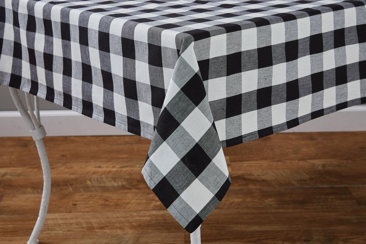 Wicklow Check Black & Cream Tablecloth - Park Designs - The Fox Decor
