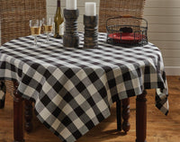Wicklow Check Black & Cream Tablecloth - Park Designs - The Fox Decor