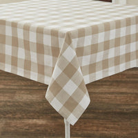 Wicklow Check Natural Tablecloth Park Designs - The Fox Decor