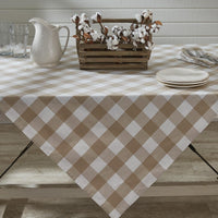 Wicklow Check Natural Tablecloth Park Designs - The Fox Decor