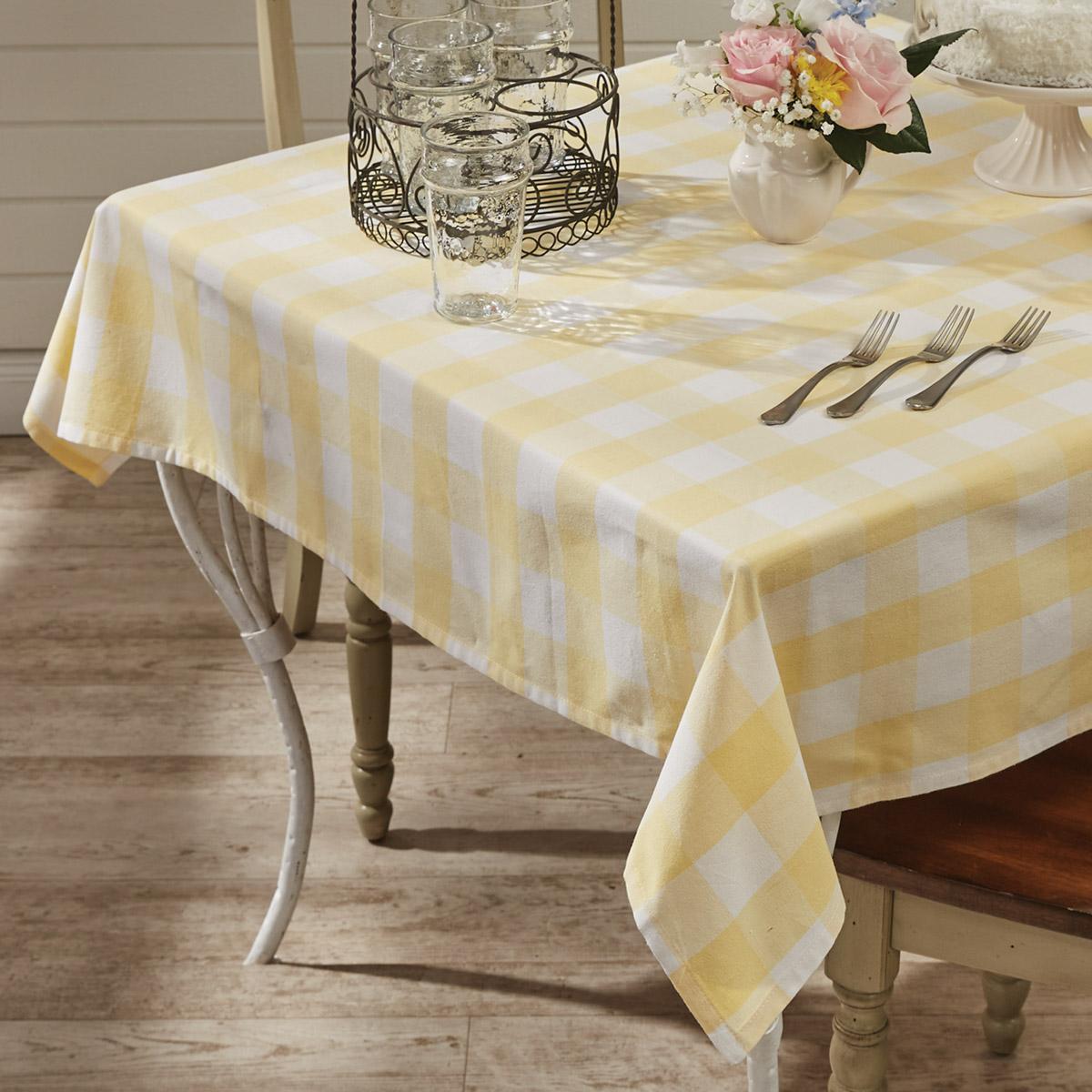 Wicklow Tablecloth 54" X 54" - Yellow - The Fox Decor