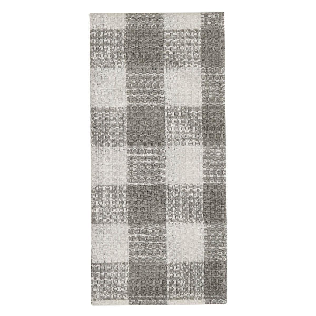 Wicklow Check Dove Waffle Dishtowels - Set of 3 Park Designs - The Fox Decor