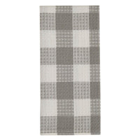 Wicklow Check Dove Waffle Dishtowels - Set of 3 Park Designs - The Fox Decor
