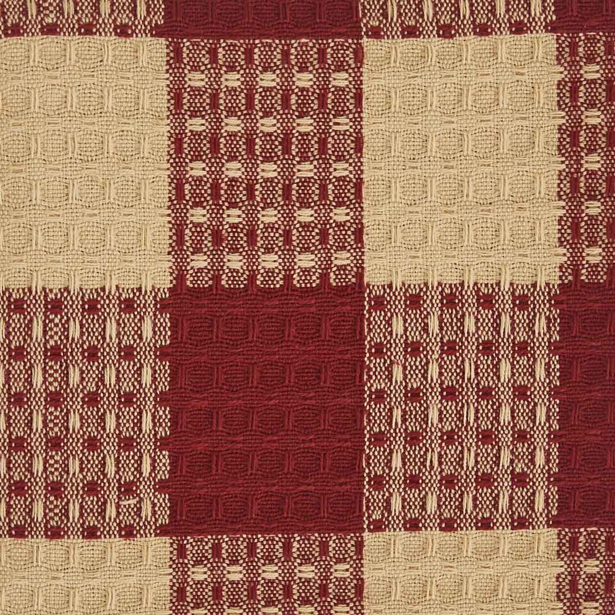 Wicklow Check Garnet Waffle Dishtowels - Set of 3 Park Designs - The Fox Decor