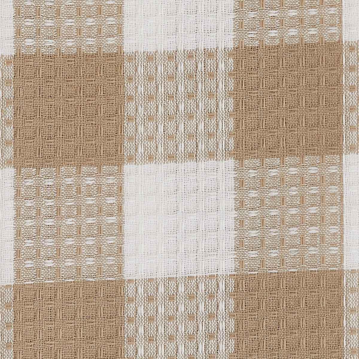 Wicklow Check Waffle Dishtowel - Natural - The Fox Decor