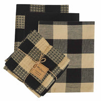 Thumbnail for Wicklow Check Black Dishtowel Set Park Designs - The Fox Decor