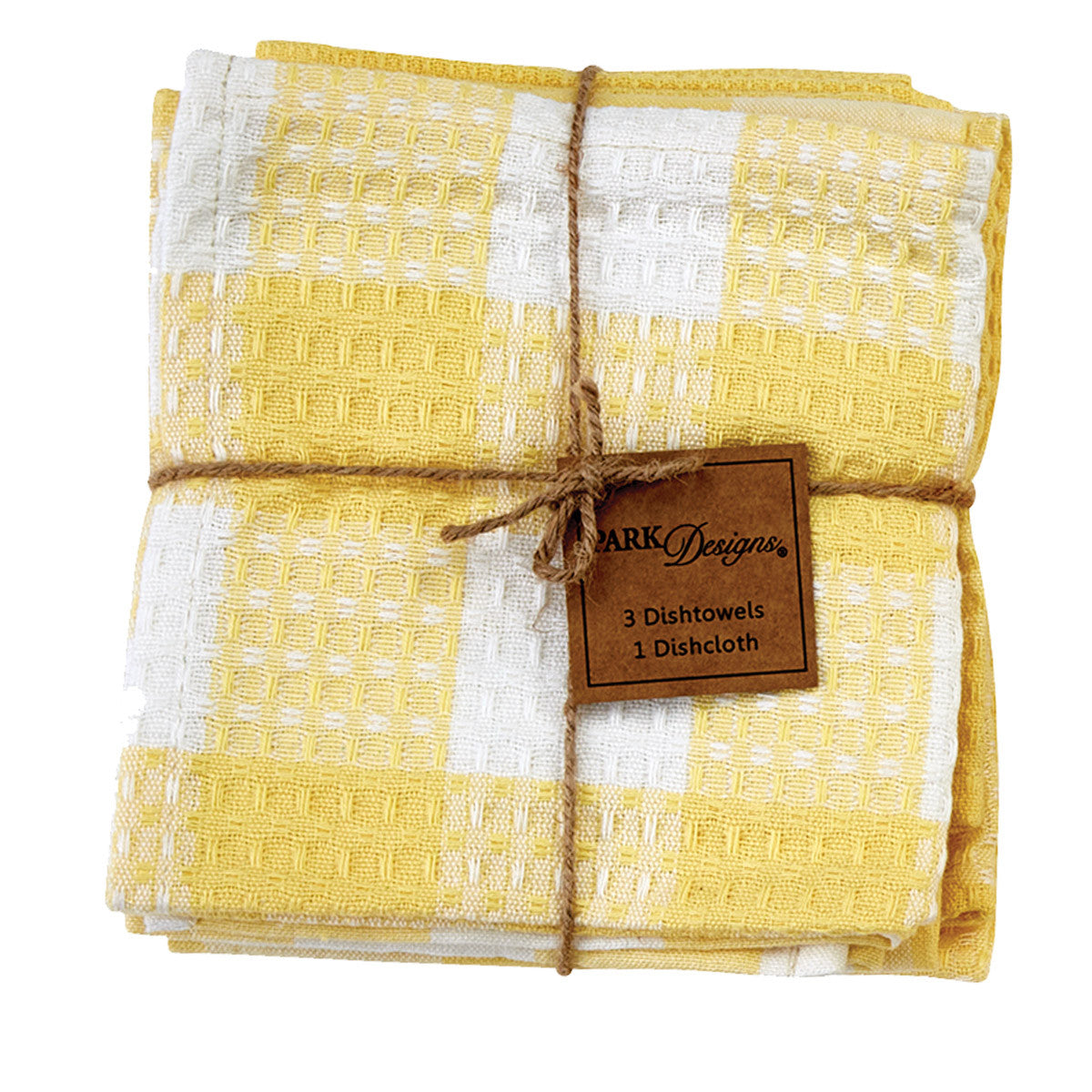 Wicklow Check Yellow Dishtowel Set Park Designs - The Fox Decor