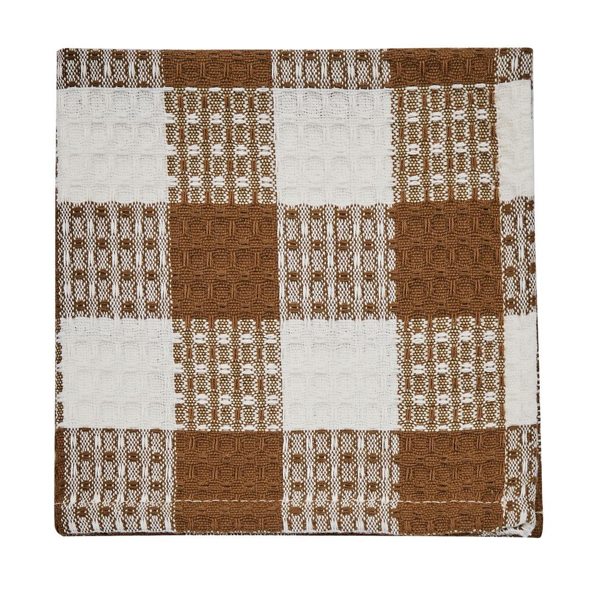 Wicklow Dishcloth-Brown And Cream Set of 12 Park Designs - The Fox Decor