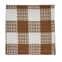 Wicklow Dishcloth-Brown And Cream Set of 12 Park Designs - The Fox Decor
