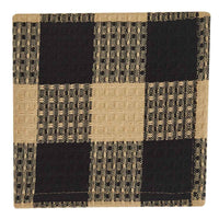 Wicklow Check Dishcloth - Black Set of 6 Park Designs - The Fox Decor
