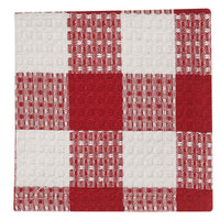 Wicklow Check Red & Cream Dishcloths - Set of 6 Park Designs - The Fox Decor