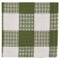 Wicklow Check Dishcloth - Sage - The Fox Decor