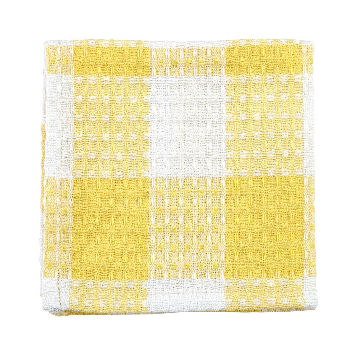 Wicklow Check Yellow Dishcloths - Set of 6 Park Designs - The Fox Decor