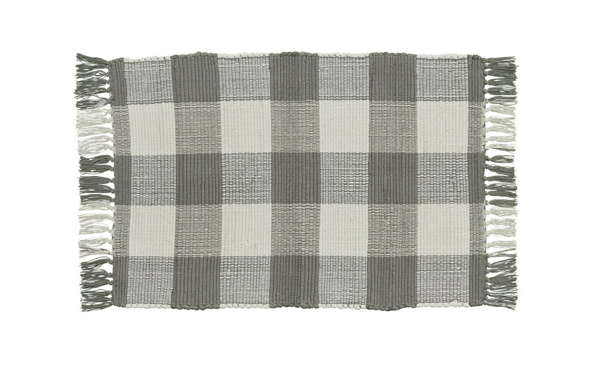 Wicklow Check Rag Rug - 2' x 3' -  Set of 2 Dove Park Designs
