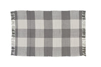 Wicklow Check Rag Rug 3' x 5' - Dove Set of 2 Park Designs