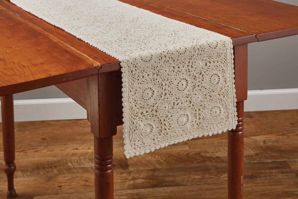 Lace Table Runner - Cream 13" x 54" Park Designs