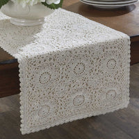 Lace Table Runner - Cream 13