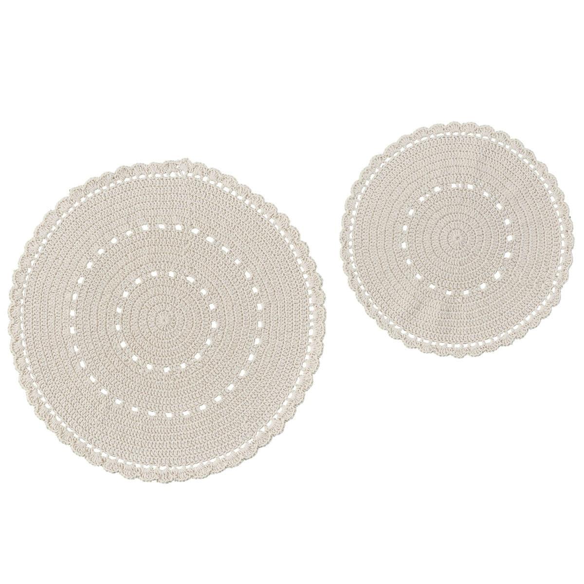 Lace Trivets Set - Cream Park Designs - The Fox Decor