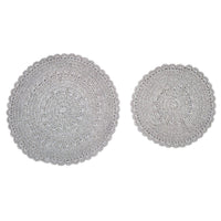 Lace Accent Mats - Mist Set of 2 Park Designs - The Fox Decor